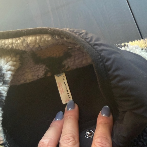 Free People Hit The Slopes Printed Fleece Jacket Print Medium - Picture 3 of 5